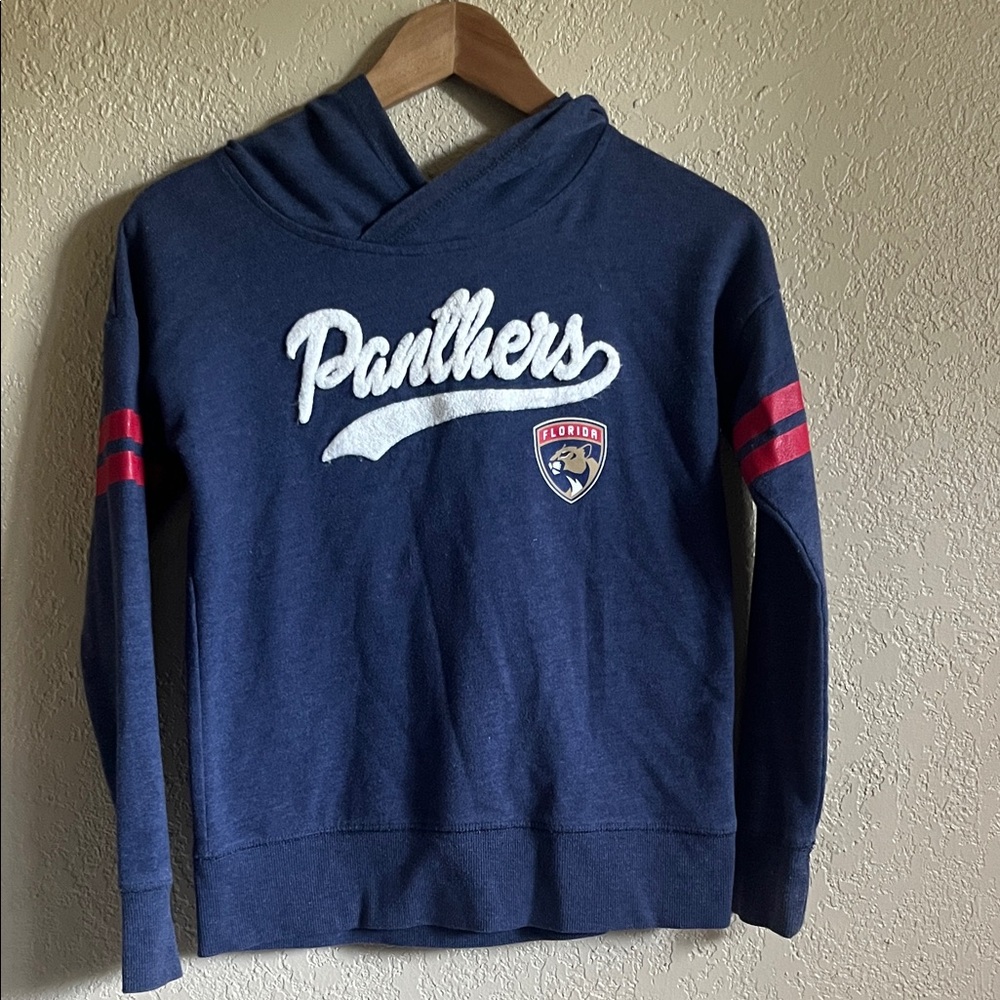 NHL Panthers Blue Sweater with Red Accents